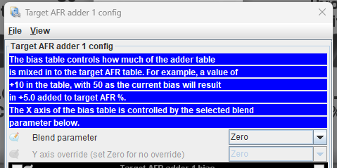 TunerStudio Blending